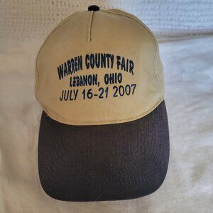 Warren County Fair Lebanon Ohio Baseball Hat Cap Raceway Snapback GREAT 2007